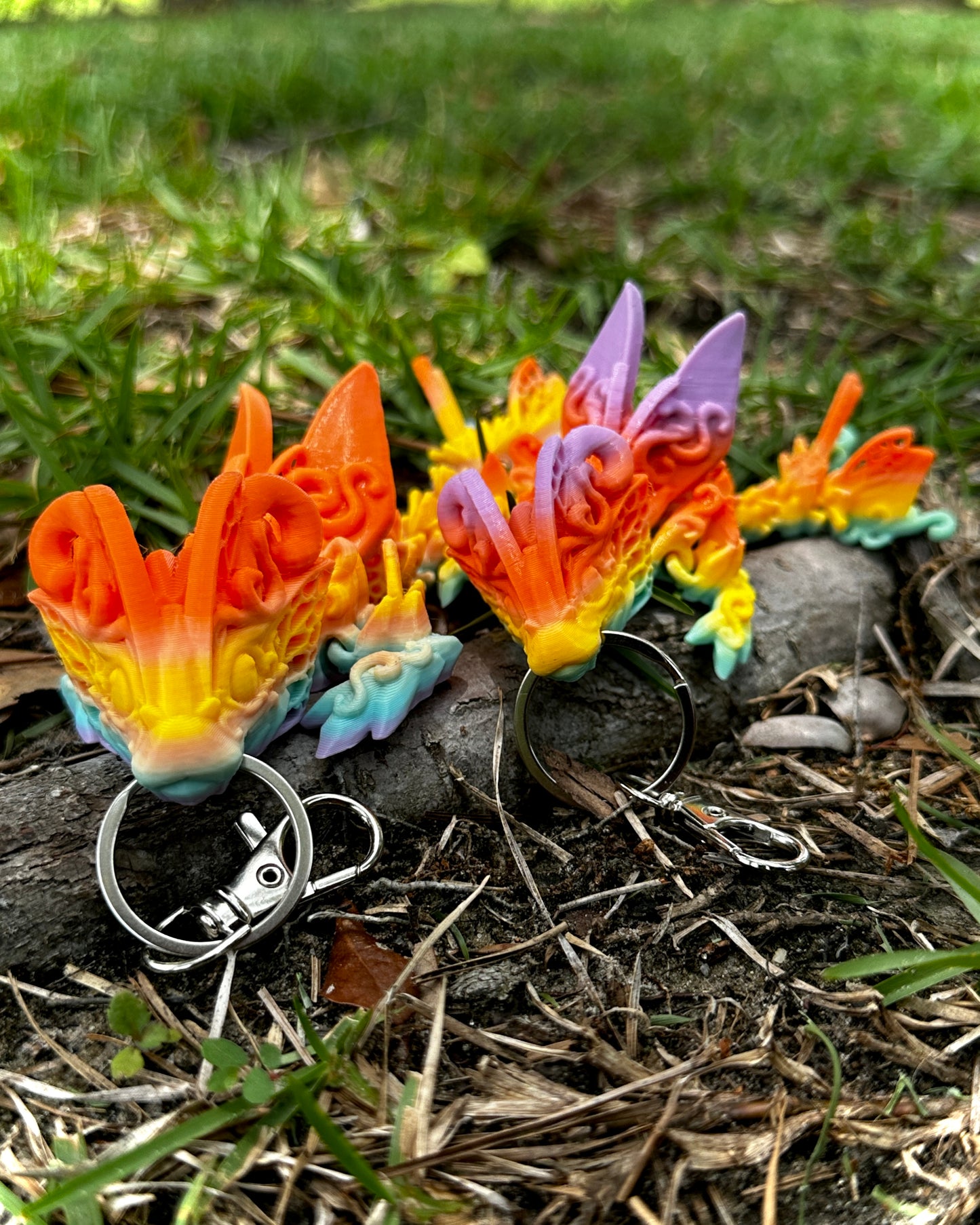 Articulating Butterfly Dragon Tadling Keychain