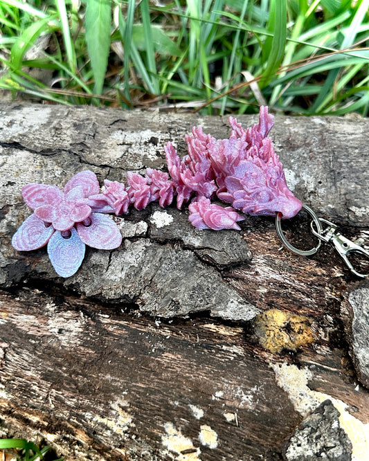 Articulating Cherry Blossom Dragon Tadling Keychain