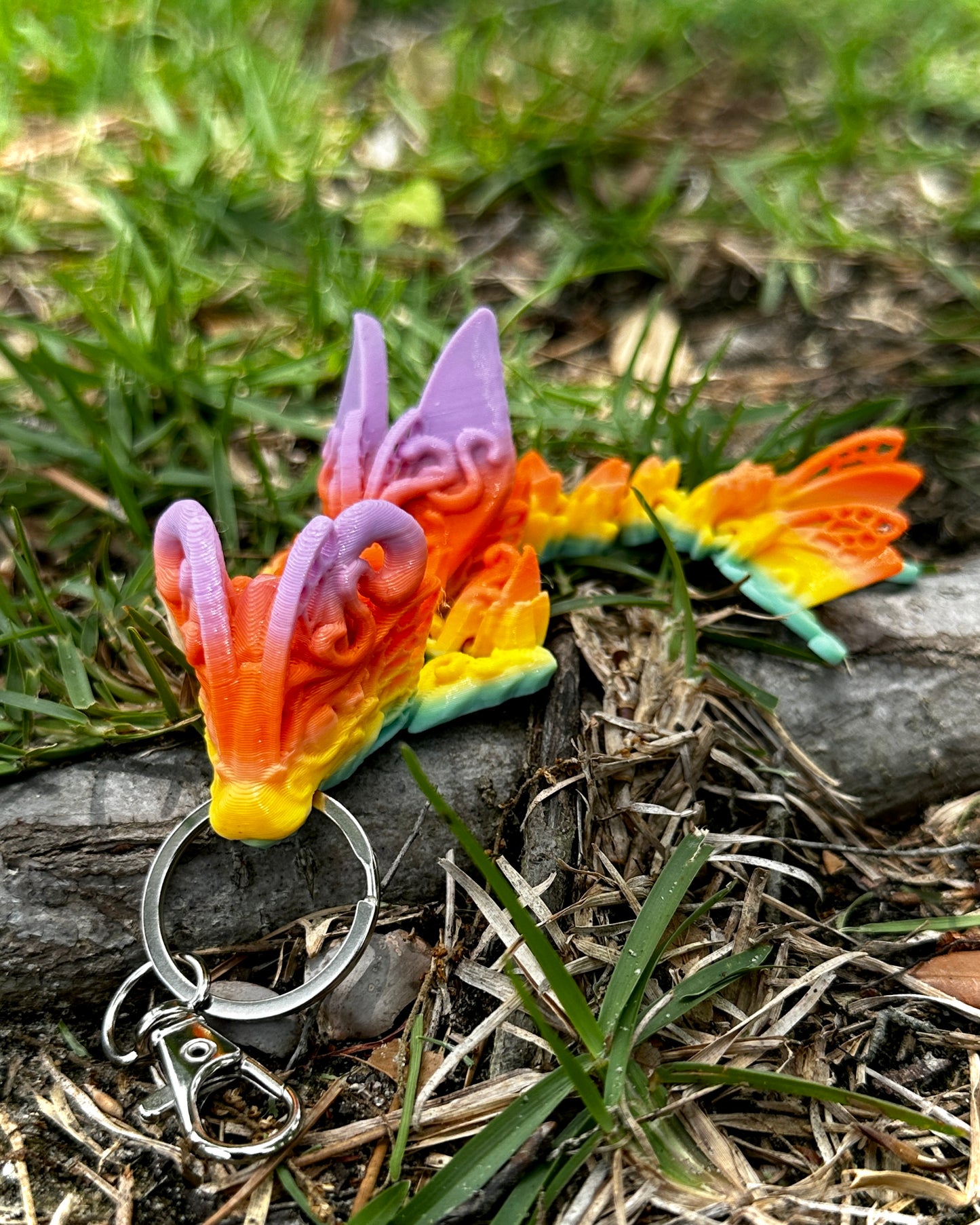 Articulating Butterfly Dragon Tadling Keychain