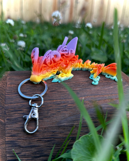Articulating Butterfly Dragon Tadling Keychain