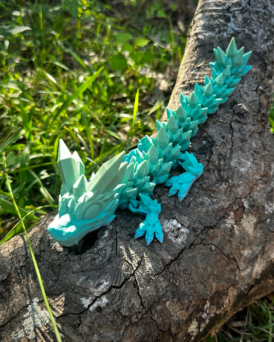 Articulating Baby Crystal Dragon
