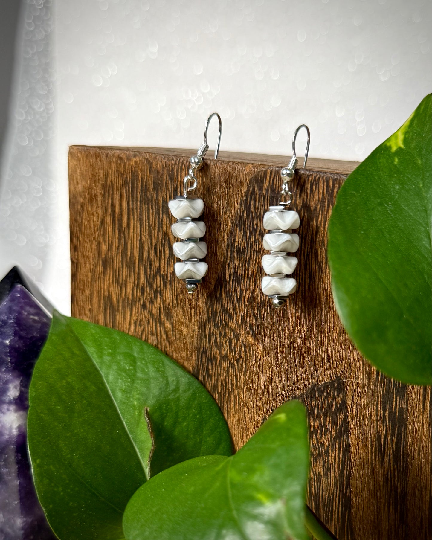 Stacked Spine Earrings
