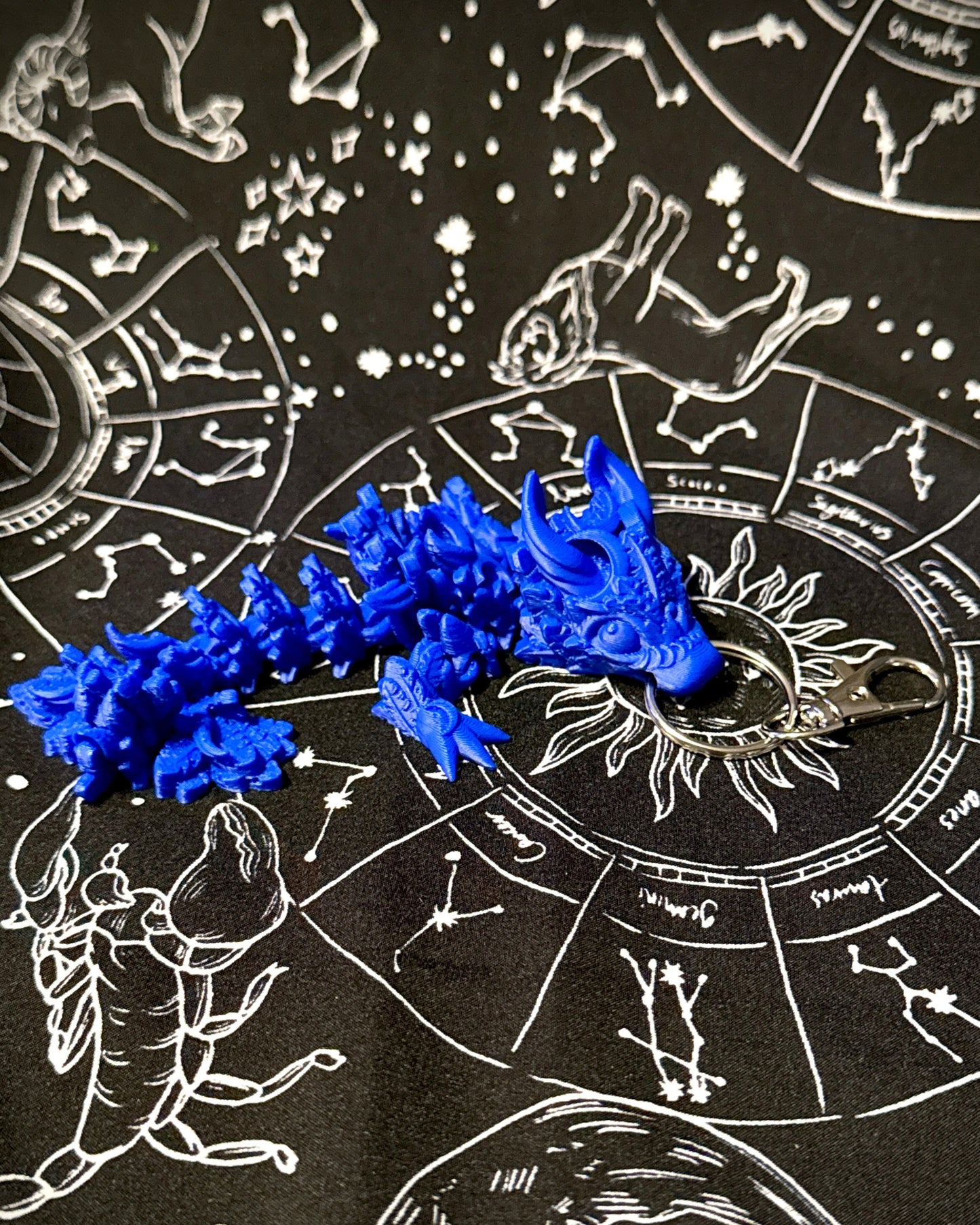Articulating Lunar Dragon Tadling Keychain