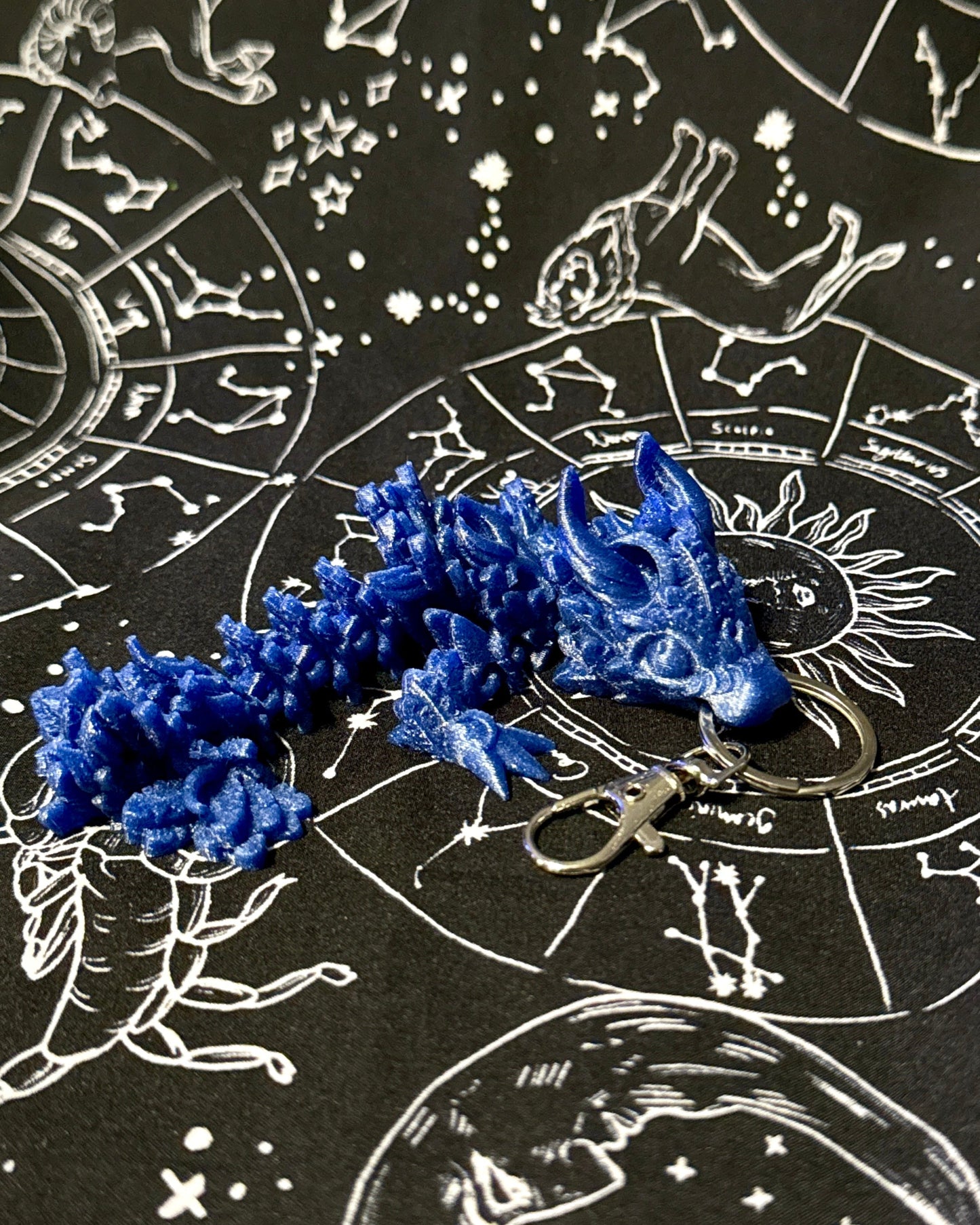 Articulating Lunar Dragon Tadling Keychain