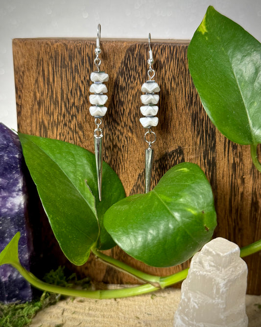 Stacked Spine Earrings