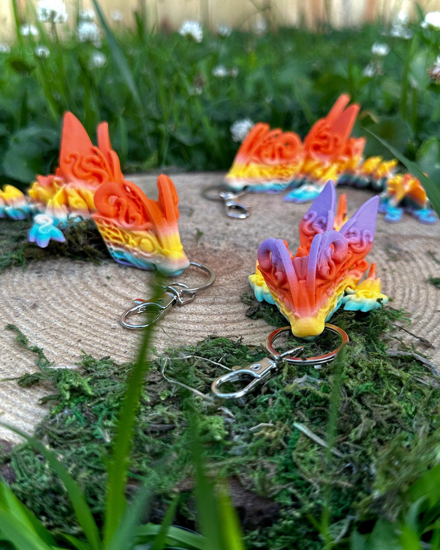 Articulating Butterfly Dragon Tadling Keychain