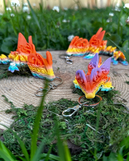 Articulating Butterfly Dragon Tadling Keychain