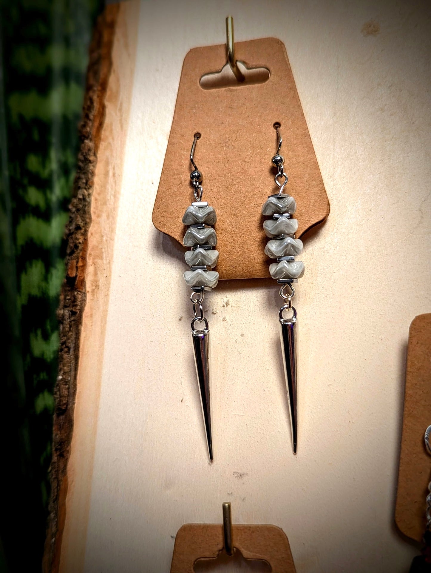 Stacked Spine Earrings